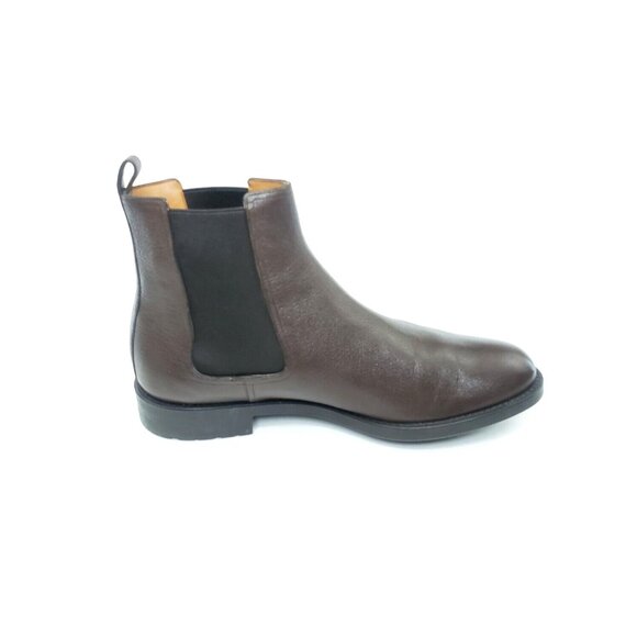 Bally Alan Chelsea Boots Goat Grained Brown Leather Mens US 8.5 $725 main image 5